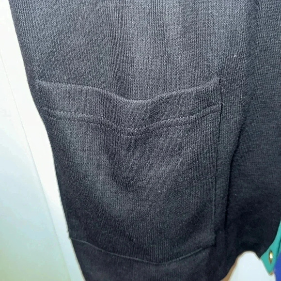 VTG Made in USA Country Collection WMN’s Sweater Cardigan Top XL Blue/Blk/Grn - Picture 13 of 17